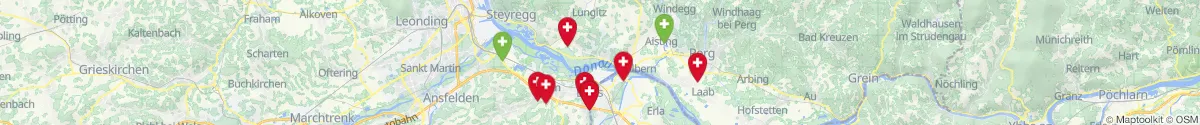 Kartenansicht für Apotheken-Notdienste in der Nähe von Mauthausen (Perg, Oberösterreich)